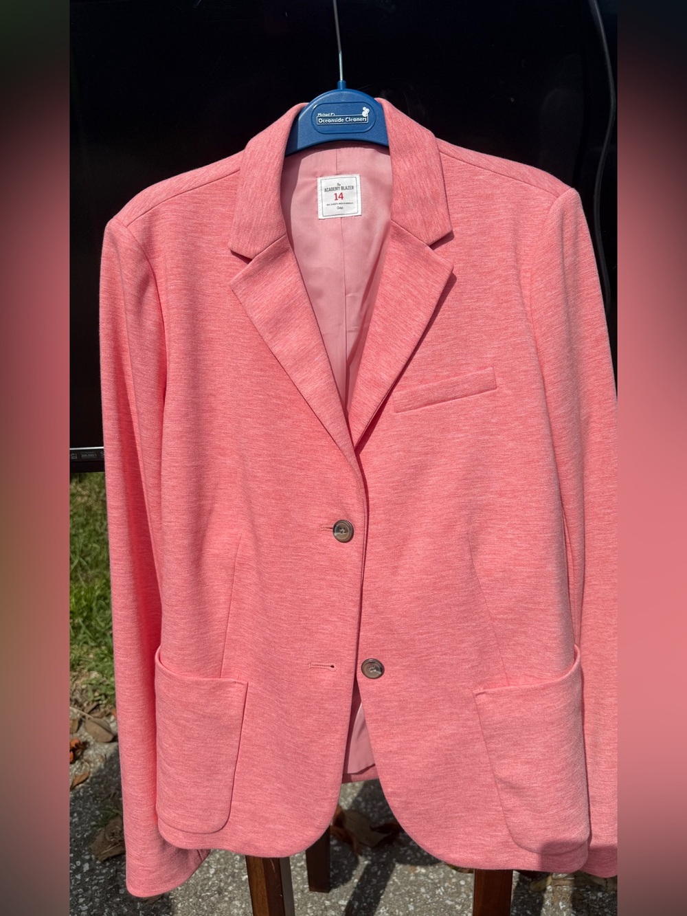 Gap Knir  Pink Women's Blazer Jacket - lined Size 14